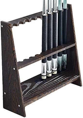 Support de billard en bois noir d'angle pour ranger vos accessoires de snooker