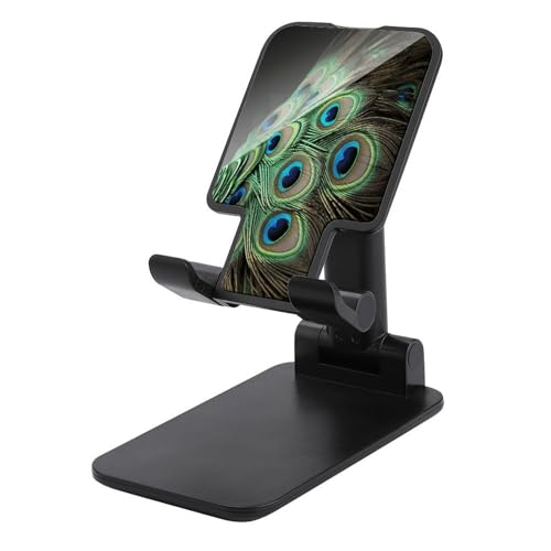 Support téléphone vert paon pliable et réglable pour bureau