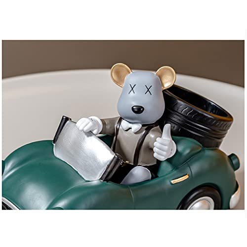 Soporte para botellas de vino figura oso conductor 31 cm miniatura 3