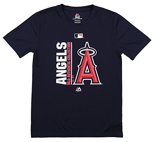 Outerstuff MLB Youth s Short Sleeve AC Team Icon Tee, Los Angeles Angels Medium (10-12)