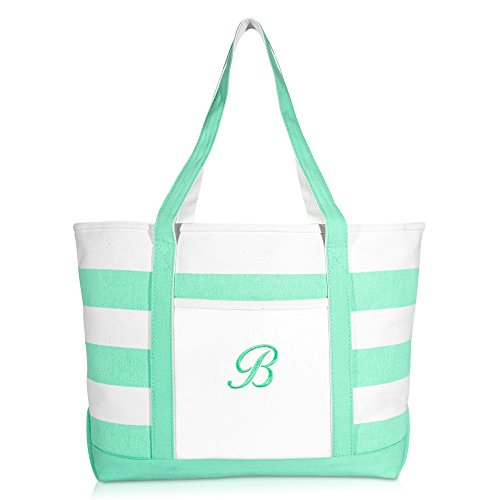 Bolso Tote DALIX Monogram Mint Green para Mujer miniatura 3