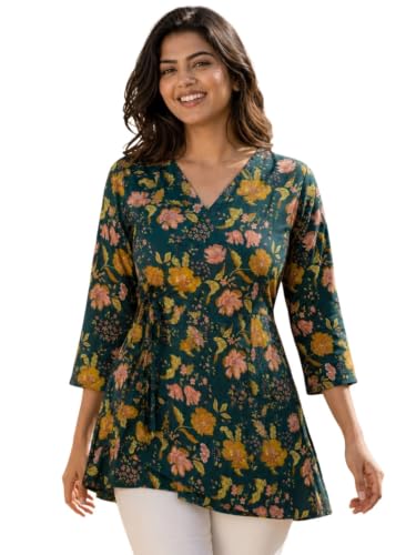 Image of feranoid Women Cotton Angrakha Kurti