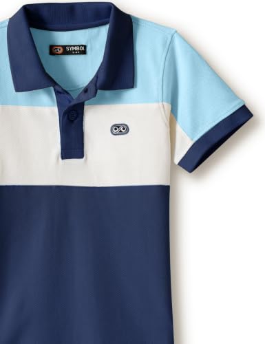 Image of Amazon Brand - Symbol Boy's Color Block Regular Fit Polo Shirt