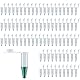 100 Stück Reaktionsgefäße Stoffkapseln, 1,5ml Transparent Zentrifugenröhrchen aus Plastik Tubes Kapseln mit Schnappdeckeln, Konischer Boden