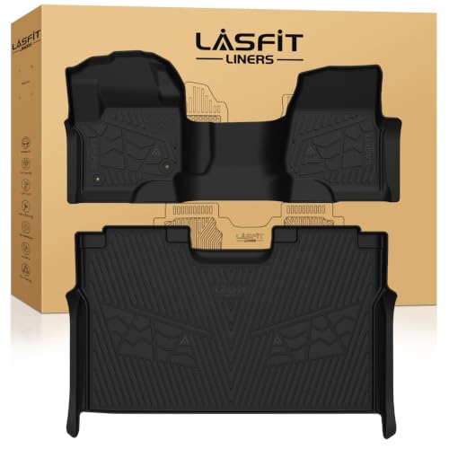 Image of LASFIT Floor Mats F250 2017-2026 2027 Bench Seat 2nd Row Without Storage