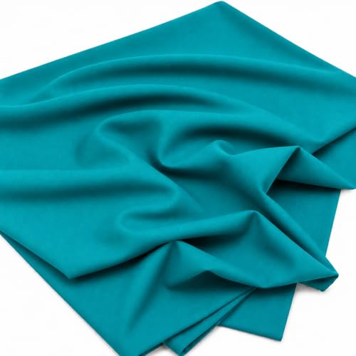 Image of M Fabrics Cotton Plain Solid Lining 2by1 Soft 36 Inch Width Solid Colors for Craft Material Blouse, Petticoat, Kurtis, Tailoring & Boutique Purpose (2by1 Pack of 10 Meters) - Teal /Firozi