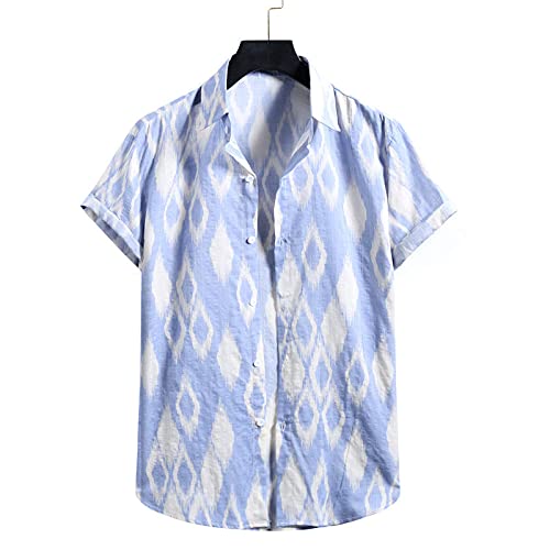 Chemise hawaïenne d'été pour hommes vintage manches courtes haut