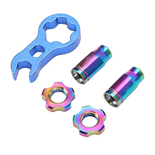 Tapas para válvula de bicicleta de titanio, ligeras y resistentes a la corrosión, para entusiastas del ciclismo de montaña y carretera, compatibles con todas las bicicletas miniatura 1