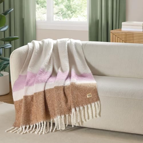 UGG Faux Mohair Throw (Rosetta Stripe) - image 3