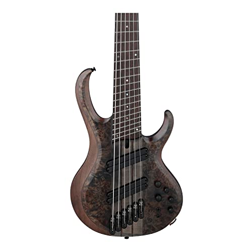 Image of Ibanez Bass Workshop BTB806MS Multi-scale 6-string Bass Guitar - Transparent Gray Flat