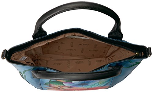 Image of Anna by Anuschka Women's Genuine Leather Large Tote Bag - Zip-Top Organizer with Outside Side Pockets