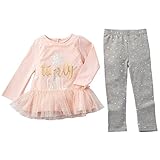 Mud Pie Baby Girls' Ruffle Long Sleeve Two Piece Tunic and Legging Play Set