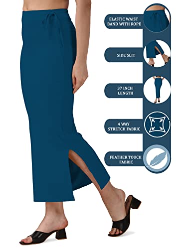 Image of Mehrang Microfiber Saree Shapewear Petticoat for Women, Cotton Blended Shape Wear Dress for Saree