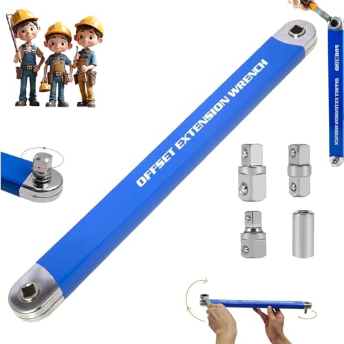 offset extension wrench schraubwerk offset schlüssel schraubwerk schlüssel Pro Zero Extension Wrench Versetzter Verlängerungsschlüssel Verlängerungsschlüssel Universal Socket Wrench 1/4 Zoll Und