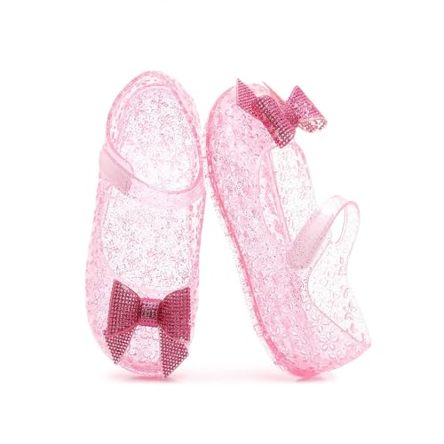 Toddler Jelly Sandals Little Girls Cute Bowknot Princess Mary Jane Shoes Closed Toe Floral Summer Dress Flat Sandal2