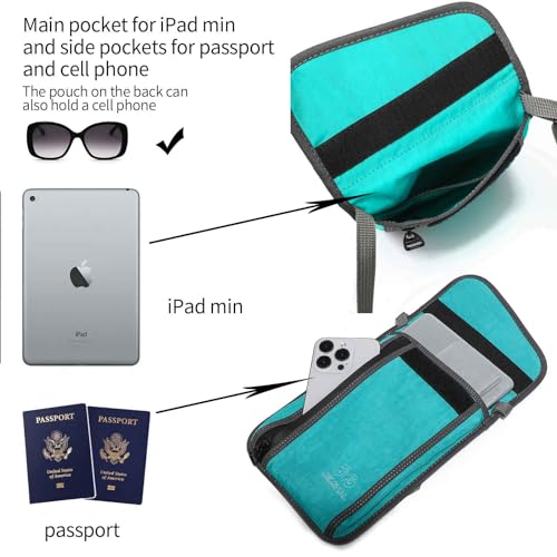 Image of JEMINAL Passport ID Crossbody Phone Bag for Men & Women: Waterproof Small Phone Shoulder Handbag for lighty Camp Jog Travel