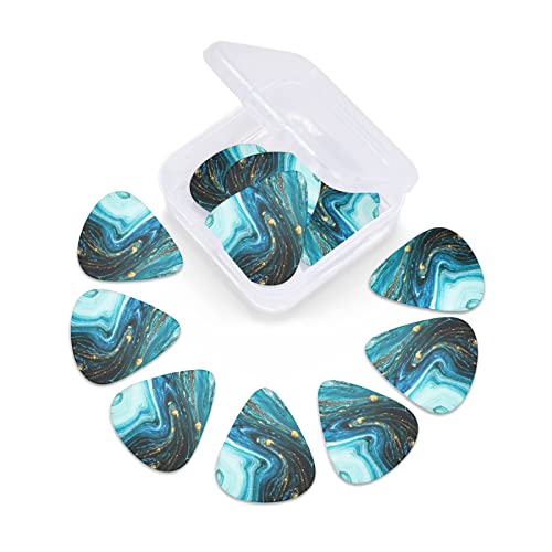 Médiators Guitare 12-Pack Turquoise Bleu Or Marbre Médiators Pour Guitare Électrique Guitare Acoustique Diverses… - Les Beatles, Paul McCartney, John Lennon, RIngo Starr, George Harrison Médiators Guitare 12-Pack Turquoise Bleu Or Marbre Médiators Pour Guitare Électrique Guitare Acoustique Diverses… – Image 6