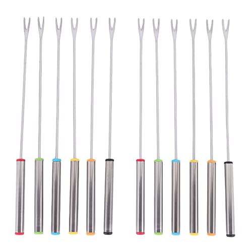 Pasuihcay Fondue Cheese Sticks Fondue Set for Maker Cheese, Stainless Steel Fondue Forks Marshmallow Roasting