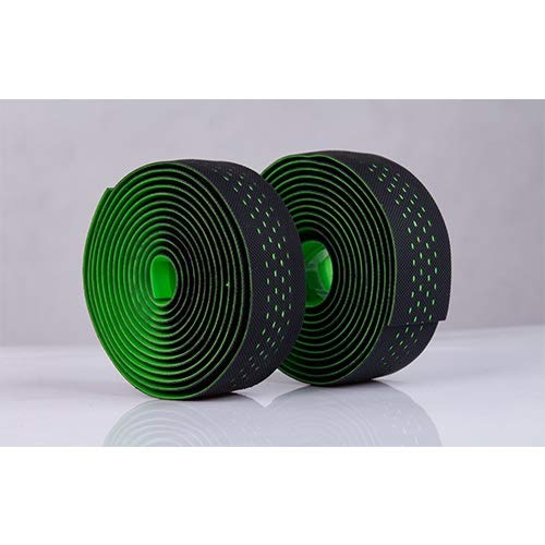 NO LOGO Rennrad Lenkerband Gürtel Radfahren Lenker Grip Wrap Anti-Rutsch-Anti-Schweißgurt 2 Bar Bike Zubehör (Farbe : Grün)