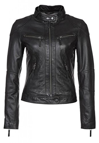 Vintage Women's Slim Biker Motorcycle Real Leather Zipper Jacket W164