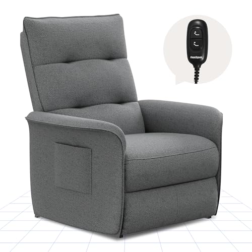 FLEXISPOT Fauteuil Relax Inclinable avec Dossier Réglable 105°-155°, Fauteuil TV Électrique pour Chambre, Salon et Home Cinéma, Gris Foncé