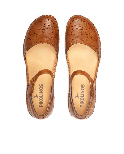 Image of PIKOLINOS P. Vallarta Women's Semi-Open Shoes | Leather | Hook-and-Loop Closure | Mid Heel | Size UK 2-8