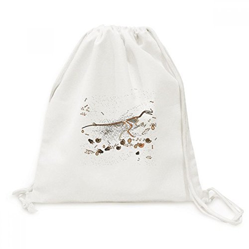 Sac cordon petit dinosaure en toile robuste pour ranger facilement toutes vos affaires