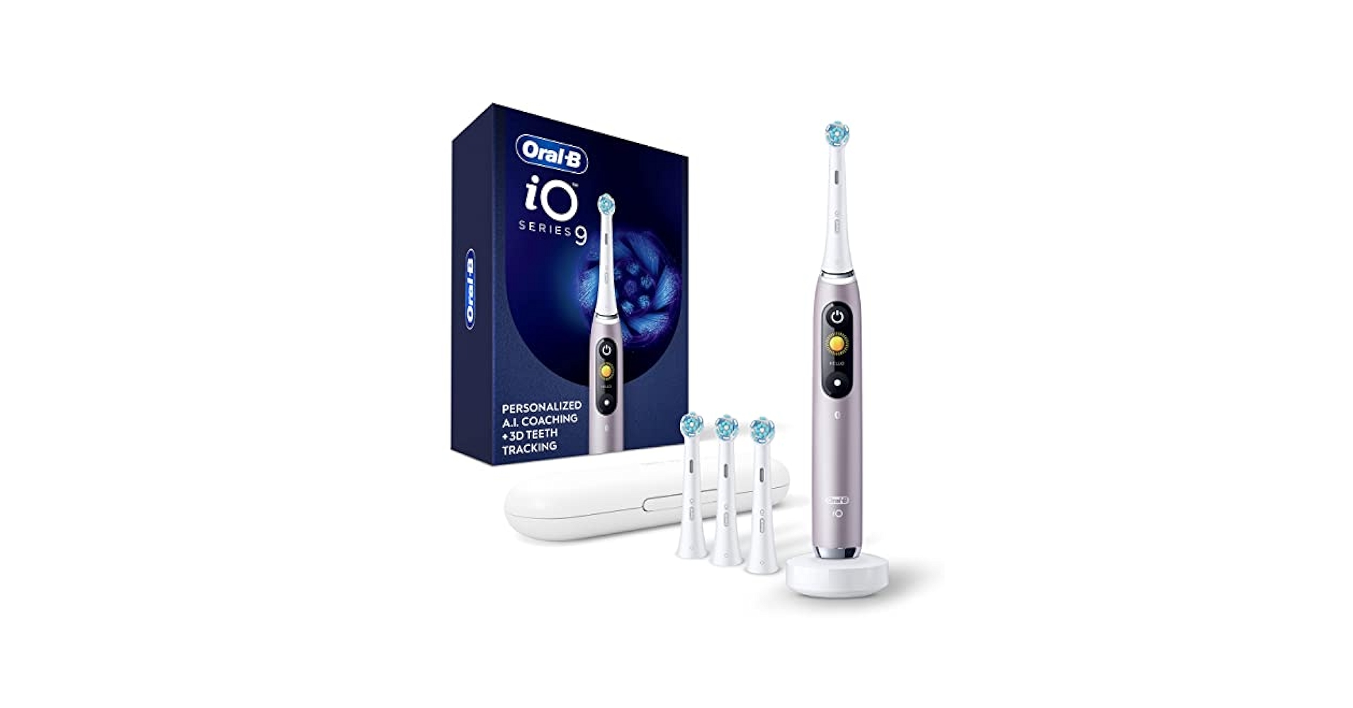 オーラルb io9 ♡ローズクォーツ♡ iO Series 9 Twin Pack in Rose Quartz and Aqua Marine | Oral-B