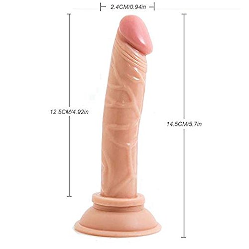 Dildo, Penis Dick Pene Cock Dong con Potenti Ventose per Donne Rosa