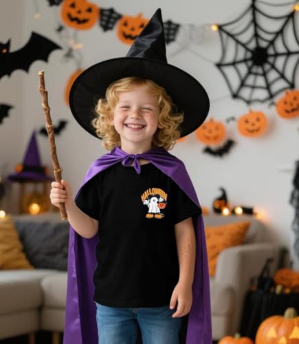 Toddler Halloween Shirts Girls Boys Pumpink Mouse Graphic Tshirt Ghost Spooky Season Tee Shirt Baby Short Sleeve Tops4
