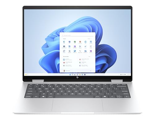 Image of HP Envy x360, Enhanced by AI, AMD Ryzen 7 8840HS,32GB LPDDR5, 1TB SSD, 14-inch (35.6 cm),3K (2880 x 1800),OLED, Radeon Graphics, 5MP IR Camera, Poly Studio (Win 11, MSO 2021, Silver, 1.39kg),fa0986AU