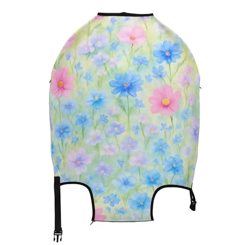 Joisal Luggage Protector Suitcase Cover Custom Bloom Meadow Green Protective Print Vacation Essentials Suitcase Sleeve, XL, Fits 29-32 Inch Case2