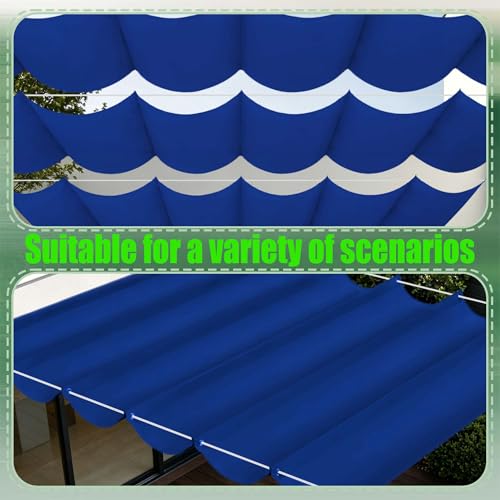 Voile d'ombrage rétractable vague résistant à l'eau pour bloquer la chaleur du balcon - 3