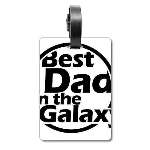 Étiquette valise Best Dad in The Galaxy cadeau Fête des Pères