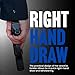 DeSantis Mini Slide Holster, Premium Gun Holster, Made of Premium Saddle Leather, Fits Glock 43, Glock 43X, Glock 48, Adjustable Tension Device, Right-Hand Draw, Black