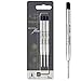 Parker recharges pour stylo bille | pointe moyenne | encre noire QUINKflow | lot de 3
