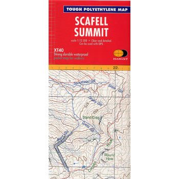 Scafell XT40 Summit Map 1:12,500 Lake District Paperback – 1 Jan. 2009