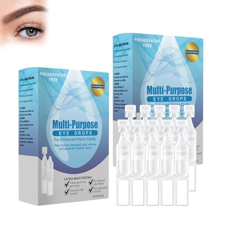 Lihyiey 2Pcs Eye Drops Soothing Lubricant Eye Drops Relieve Dry and Fatigued Eyes Daily Eyes Scare Individual Packaging Portable and Easy to Use