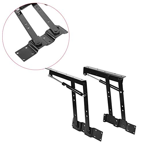 MAGT Couchtisch Lift Up Scharnier, 2 Stück Stahl Klappscharnier Tisch Lift Up Feder Scharniere Couchtisch Mechanismus Hardware Top Heberahmen Möbel