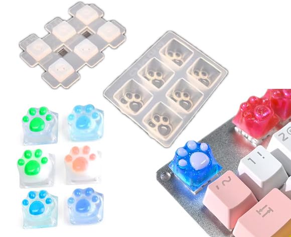 【新素材】まるで石の鍵盤！レジンコンクリート製キーキャップ（フル） Amazon.co.jp: キーキャップメカニカルキーボードシリコンモールド