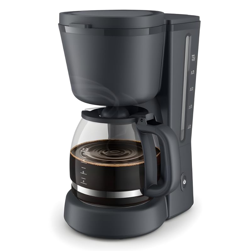 Image of Drumstone 𝟏𝟓 𝐘𝐞𝐚𝐫𝐬 𝐖𝐚𝐫𝐫𝐚𝐧𝐭𝐲 Drip Coffee Maker, Smart Drip Stop Feature, Compact Countertop Design, Simple Controls and Efficient Performance for Smooth Flavorful Coffee Every Time.