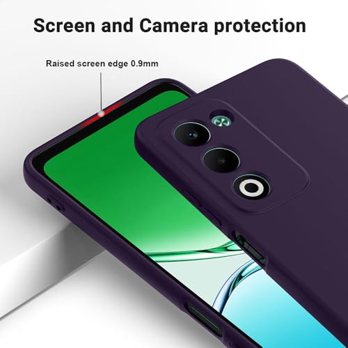Image of Back Cover for Oppo A5 5G | Full Camera Protection | Premium Liquid Silicon Case | Flexible Bumper Case for Oppo A5 5G (Maroon Red)
