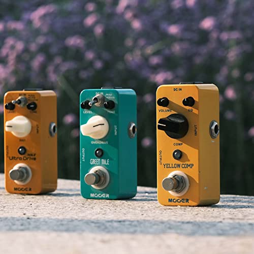 Image of MOOER Yellow Compressor Comp Guitar Pedal Bass Compressor | True Bypass Guitar Compression, Adjustable Eq And Volume, Portable Mini Size.