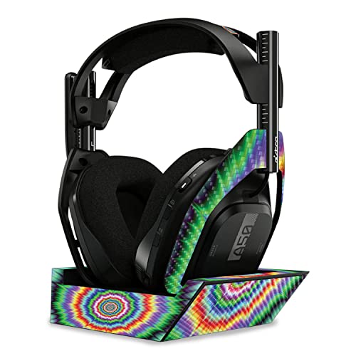 Image of MightySkins Carbon Fiber Skin Compatible with Astro A50 Wireless Headphones + Base Station (Gen 4) - Vibration | Protective, Durable Textured Carbon Fiber Finish | Easy to Apply | Made in The USA