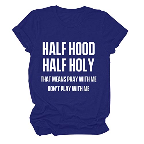 Women Graphic Tshirt Crop Tanks for Women Womens Tshirts Loose Fit Long Sleeve Workout Shirts for Women Crop Tops for Teen Girls V Neck T Shirts for Women Blue