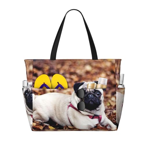 Sac de plage carlin grand sac fourre-tout pour femme avec anses épaule