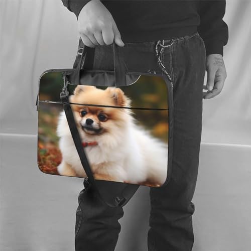 Maletín para Laptop con diseño perro pomerania miniatura 6