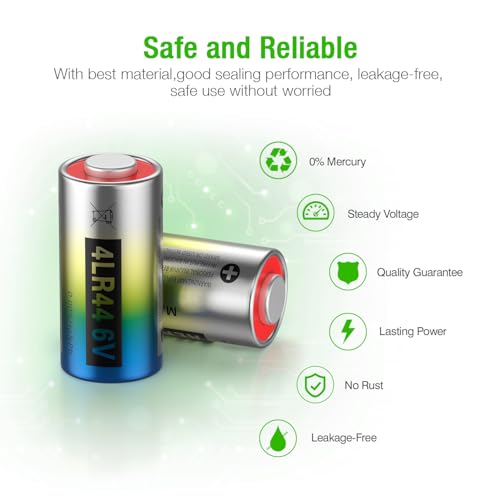 image for EBL 6 Volt Battery 4LR44 Dog Collar Batteries (10 Pack) 6V Alkaline Ba