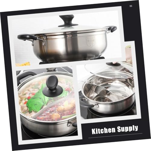 Casserole Fondue Chinoise 30cm Inox Double Compartiment