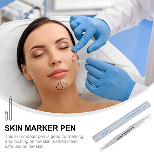 Beaupretty 10Pcs Temporárias Tatuagem Caneta de Marcação Dupla Cabeça Tatuagem Caneta Tatuagem Perfu